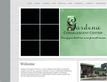 Tablet Screenshot of gardenaconvalescentcenter.com